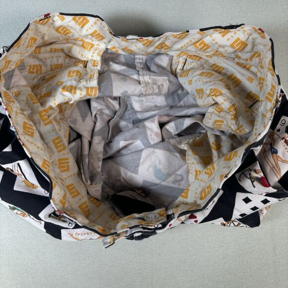 LOUDMOUTH Golf Shorts Girls Playing Cards Printed Black Size 38 gamble poker AOP - Picture 7 of 9